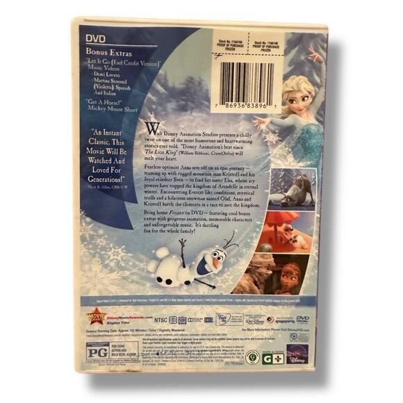 Disney Frozen DVD - Picture 3 of 3